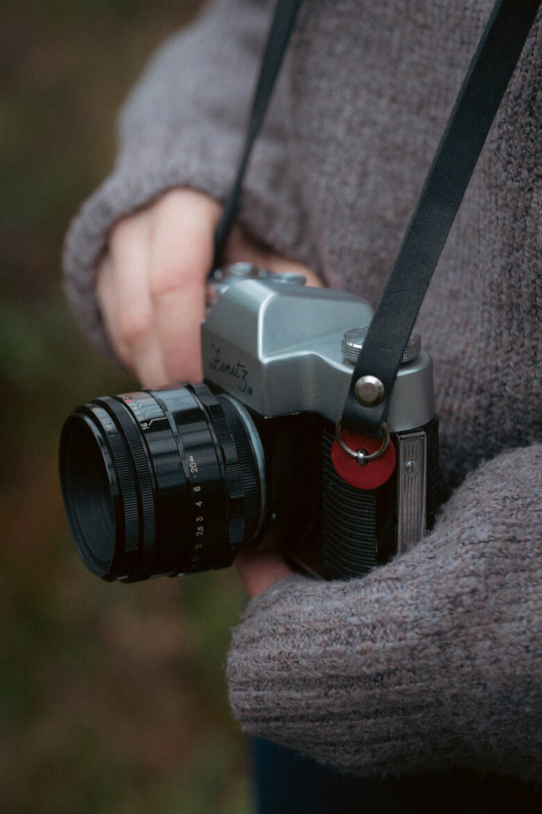 Leather camera protectors- Red