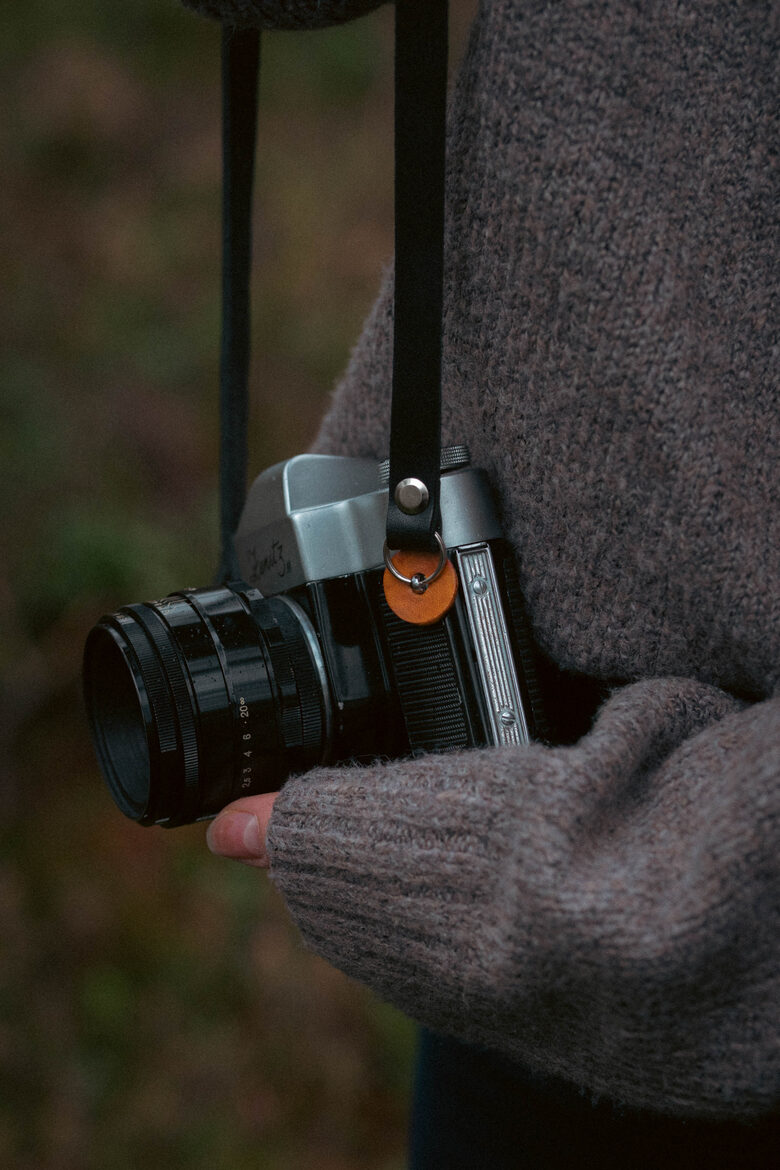 Leather camera protectors- Orange