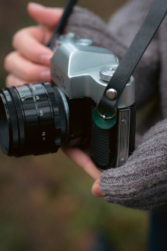 Leather camera protectors- Green