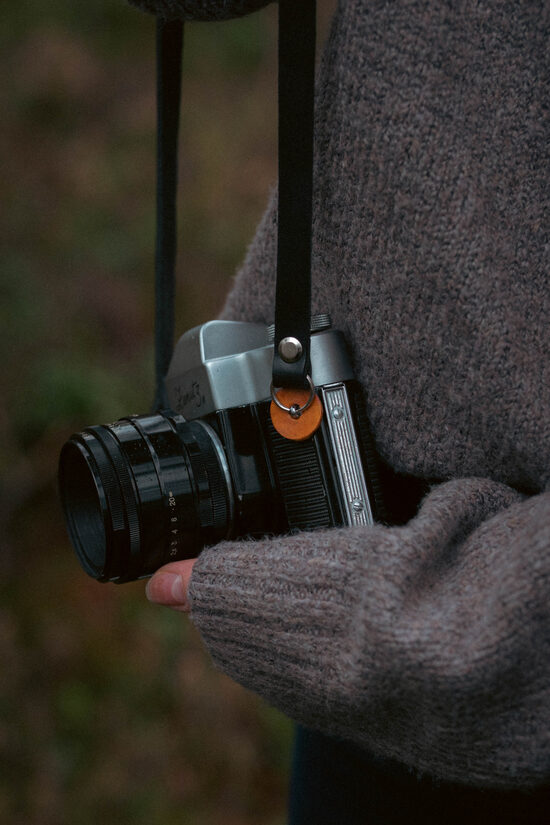 Leather camera protectors- Orange