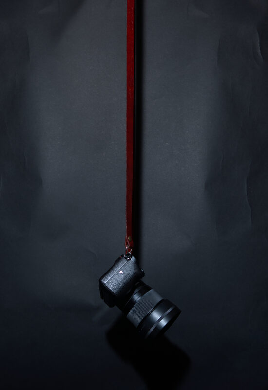 Small red neck strap