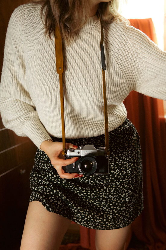 Retro Amber Grain strap